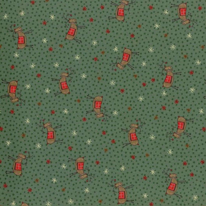 tessuto_verde_renne_di_natale
